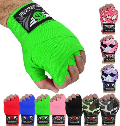 Miniatura 10 de Guantes de boxeo de muñeca de 180 pulgadas, para interior de puños, MMA, UFC, Muay Thai