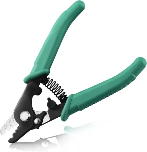 Miniatura 14 de Cortadores y pelacables de alambre, pelacables de precisión Awg, herramienta pelacables eléctrica resistente, negro, acero al cromo vanadio CR-V
