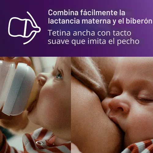 Miniatura 5 de Philips AVENT - Biberón natural con boquilla de respuesta natural, transparente, 4 onzas, paquete de 4, SCY900/04