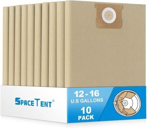 Miniatura 9 de SpaceTent Paquete de 6 bolsas de filtro desechables DXVA19-4101 para aspiradora DEWALT de 6, 8, 9 y 10 galones, bolsas de aspiradora de tienda de 6