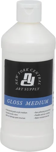 Miniatura 6 de New York Central Medios acrílicos – Pintura de grado profesional que no se agrieta para pintura corporal pesada, collage, medios mixtos