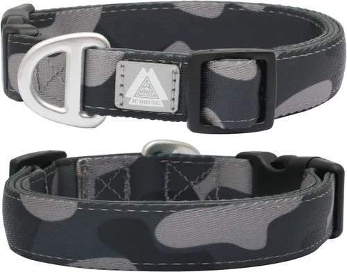 Miniatura 14 de Collar de perro acolchado suave, cuello de 16 a 25 pulgadas, collar ajustable resistente con logotipo reflectante 3M para perros medianos y grandes