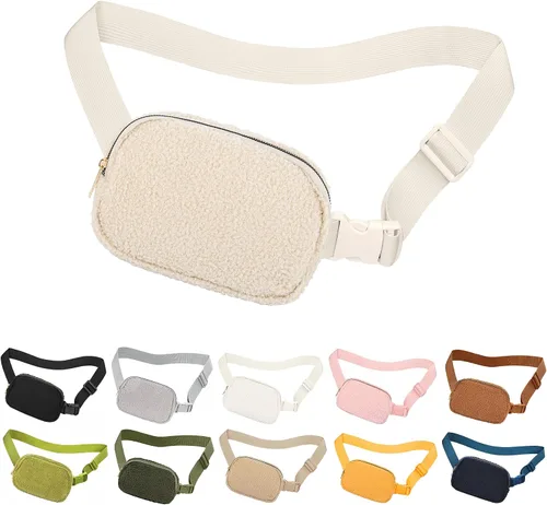 jealkip Riñonera para correr para mujeres y hombres, bolsa cruzada con correa ajustable para senderismo, entrenamiento, deportes, viajes, Caqui,