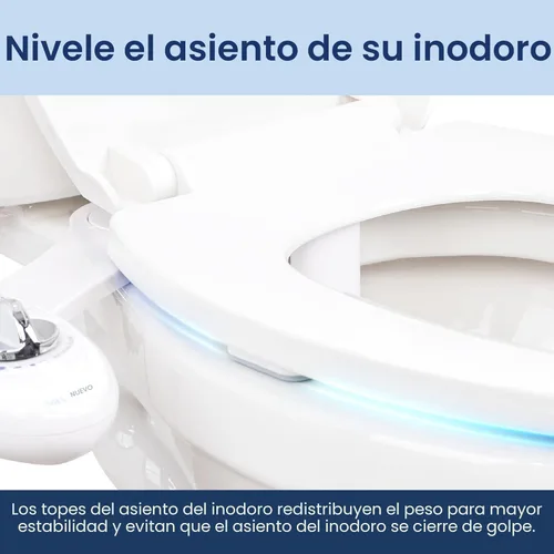 Miniatura 2 de Luxe Bidet Parachoques universales antideslizantes para asiento de inodoro con adhesivo fuerte de 4 piezas