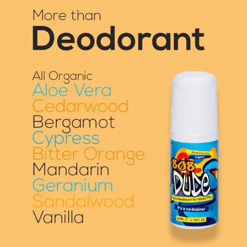 Miniatura 4 de Desodorante orgánico certificado 808Dude para niños adolescentes. Elimina los hoyos apestosos de los niños. Sin aluminio. Ingredientes nativos