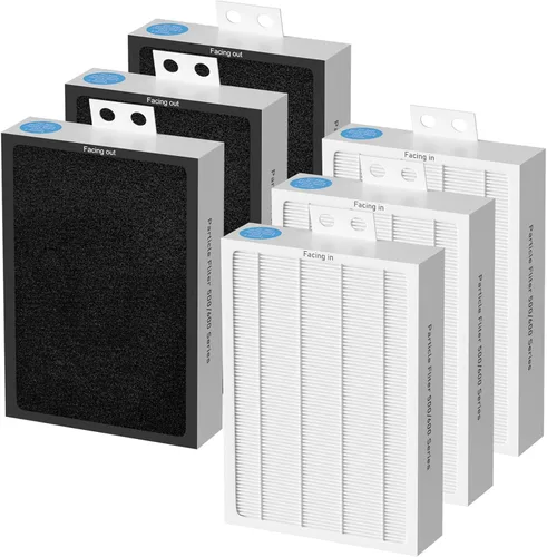 Miniatura 8 de 3-Pack Filtro HEPA de Repuesto Serie Clásica 500/600 Compatible con Limpiadores de Aire Blueair Serie Clásica 500/600 501 503 505 510 550E 555EB 601