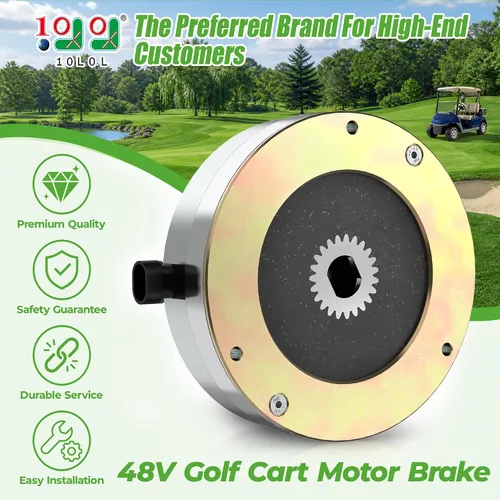 Miniatura 2 de 10L0L Freno de motor de carrito de golf de 48 V para EZGO RXV 2008-UP, repuesto para OEM #610065, 605867 compatible con controlador de velocidad