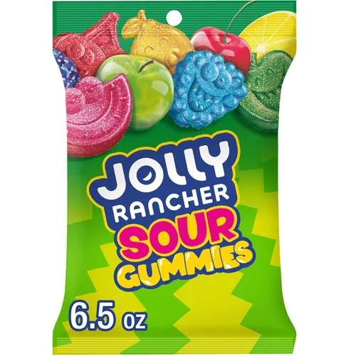 Miniatura 3 de JOLLY RANCHER Sour Gummies - Caja de dulces con sabor a fruta surtida, 3.5 onzas