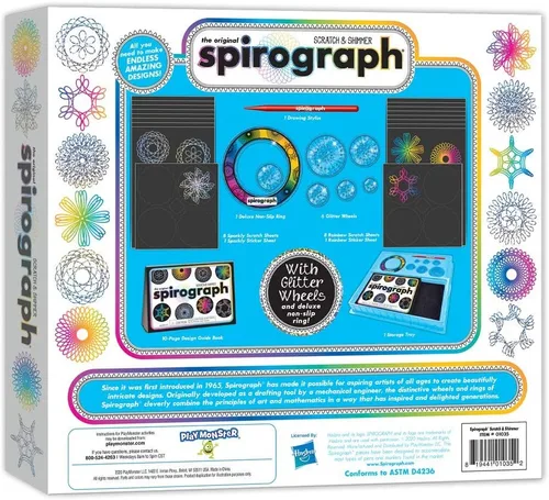 Miniatura 2 de Spirograph Scratch & Shimmer - Artes y manualidades, juguetes para niños, suministros de arte, suministros de manualidades, kit de dibujo, arte
