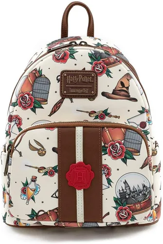 Loungefly Harry Potter Tattoo Art - Bolso de hombro con doble correa para mujer, Varios colores