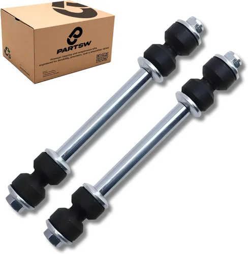 Miniatura 10 de PartsW - Kit de suspensión de 2 piezas de eslabones de extremo de barra estabilizadora delantera de alta resistencia