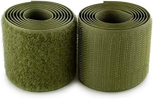 Miniatura 81 de Cinta de gancho y bucle de 4 pulgadas de ancho, verde follaje, para coser, no adhesiva, de 1 yarda de largo, cinta de gancho y bucle de nylon verde