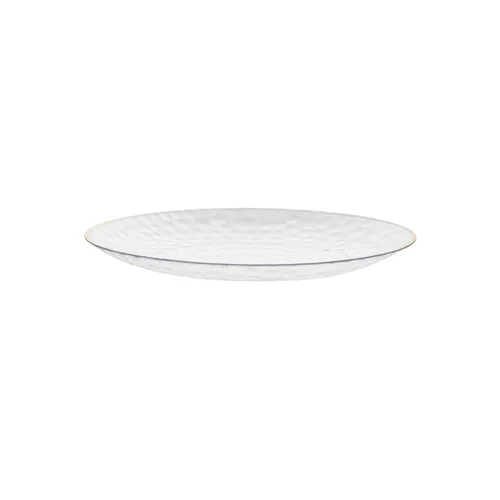 Miniatura 2 de Restaurantware Moderna - Platos desechables de 7.5 pulgadas, 40 platos de plástico duraderos para fiestas, platos llanos de plástico transparente