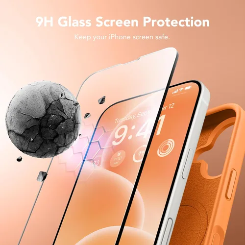 Miniatura 399 de GONEZ Funda de silicona para iPhone 15 Pro Max, compatible con Magsafe, protector de cámara + protector de pantalla, forro de microfibra suave