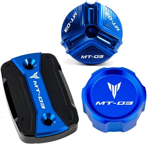 Miniatura 9 de Para Y&AMAHA MT03 MT-03 2015-2020 2021 2022 2023 Accesorios de motocicleta Tapas de depósito de líquido de freno maestro Tapa de llenado de aceite