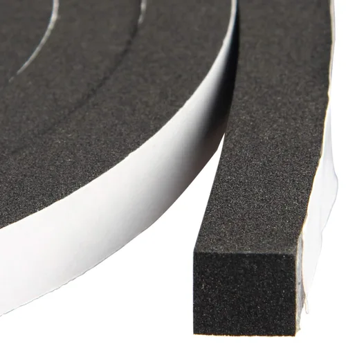 Miniatura 16 de Cinta de espuma de alta densidad, tira de sellado impermeable, tiras CR de neopreno, adhesivo de una sola cara, sello de EVA 1 pulgada de ancho x