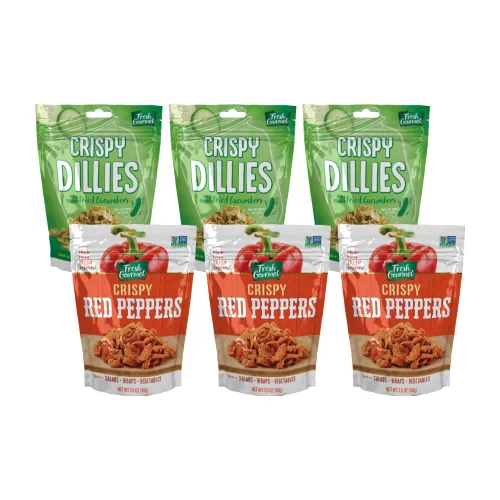 Miniatura 6 de Fresh Gourmet Trío de ingredientes para ensaladas, envolturas, verduras, hamburguesas, sándwiches y aperitivos, adornos crujientes para ensaladas