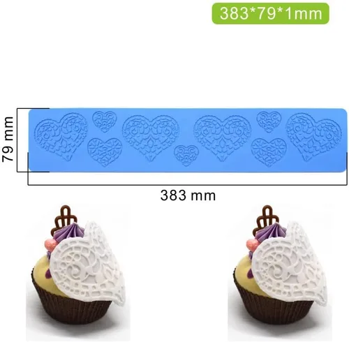 Miniatura 5 de Molde de caramelo de corazón, molde de silicona de corazón de caramelo de chocolate 3D, decoración de pastel de azúcar, parte superior de cupcake
