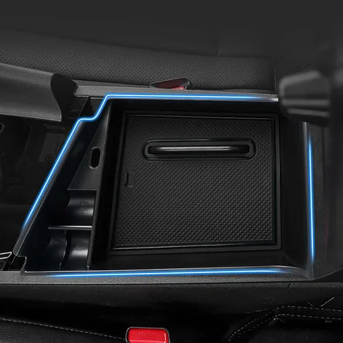 Miniatura 13 de Autorder Organizador de consola central para Hyundai Kona 2018-2021 2022 2023, caja de almacenamiento de reposabrazos, accesorio con bandeja