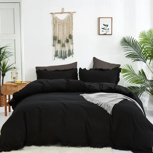 Miniatura 92 de CLOTHKNOW - Juego de edredón verde militar tamaño completo de 3 piezas, juego de ropa de cama verde oscuro, edredón suave con 2 fundas de almohada