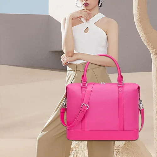 Miniatura 22 de BLUBOON Bolsas de viaje con cremallera, bolsa de lona para mujer, bolsa de fin de semana para mujer, bolsa de lona para llevar en la bolsa de lona