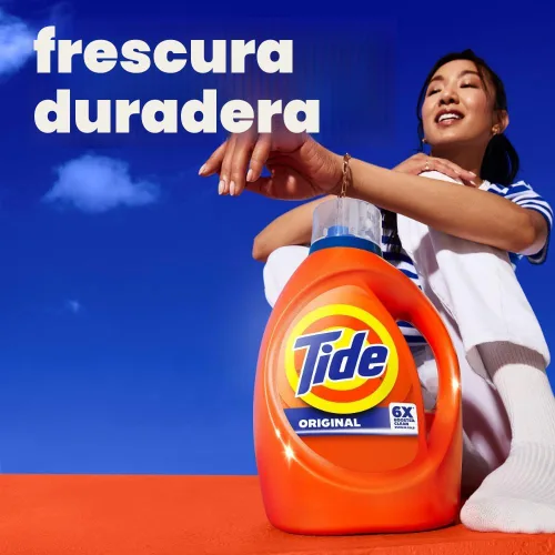 Miniatura 13 de Tide Jabón líquido, detergente para ropa, alta eficiencia, aroma original, 64 cargas