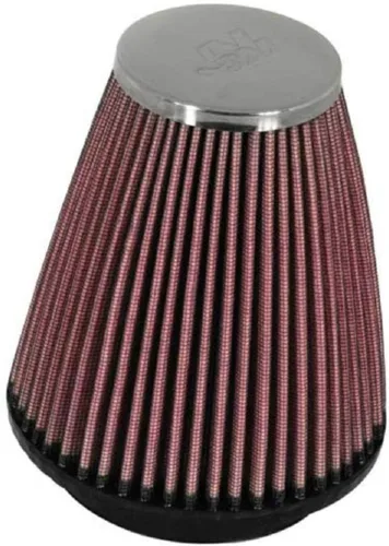 K&N Filtro de aire universal con abrazadera original de alto flujo de por vida: alto rendimiento, premium, lavable: diámetro de brida: 2.25