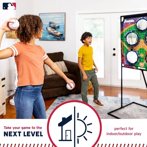 Miniatura 7 de Juegos de lanzamiento de objetivo Franklin Sports - Juegos de lanzamiento de objetivo de fútbol y béisbol para niños para interiores + exteriores