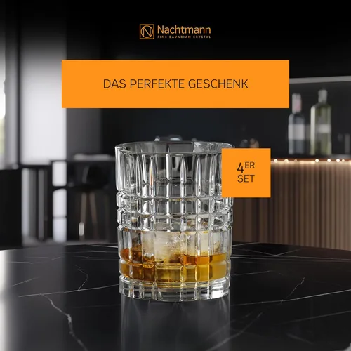 Miniatura 4 de Nachtmann Highland - Vaso de whisky de 12 onzas (juego de 4), vaso de whisky de 4 pulgadas para whisky escocés, ron, licores, utensilios de bar