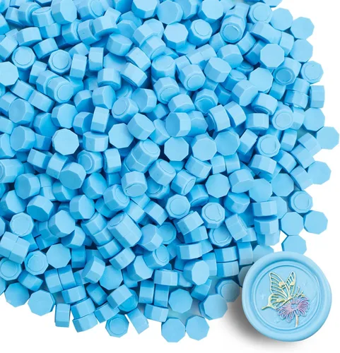 Miniatura 14 de Cuentas de sello de cera de alta calidad, 520 bolitas de sellado marrón para cartas, tarjetas de felicitación, botellas de vino y manualidades