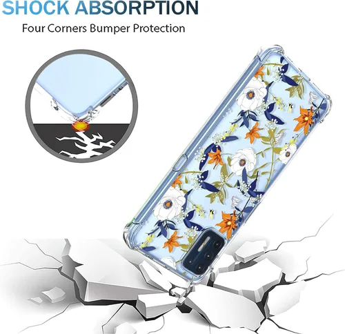Miniatura 4 de Funda para Moto G Stylus 2021 4G Clear Flower Funda de teléfono TPU suave a prueba de golpes, antiarañazos, funda protectora para Motorola G Stylus