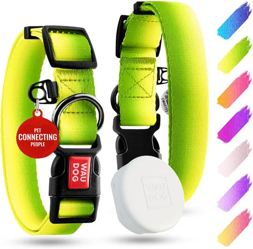 Miniatura 10 de Collar de Nylon para Perros WAUDOG - Collar Ajustable para Perros Grandes, Pequeños y Medianos - Collares Separables para Cachorros de Razas Grandes