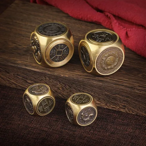 Miniatura 6 de Juguetes antiestrés para adultos, juguete giratorio de metal antiansiedad, juguete portátil de metal, cubo para ansiedad, juguetes de escritorio