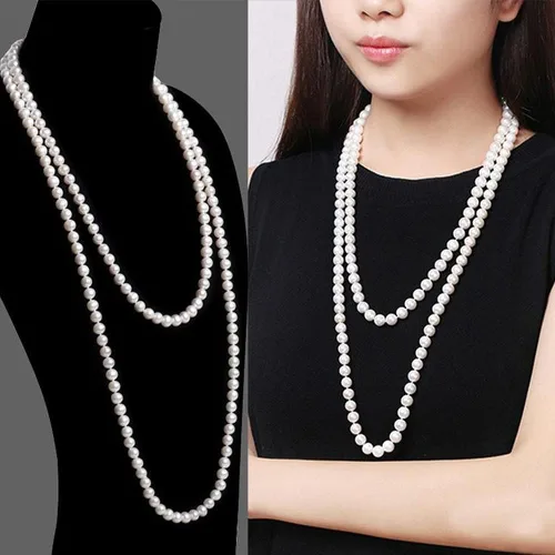 Miniatura 4 de Collar de perlas collar de cuentas para boda trabajo viajes bonito regalo para mujeres y niñas