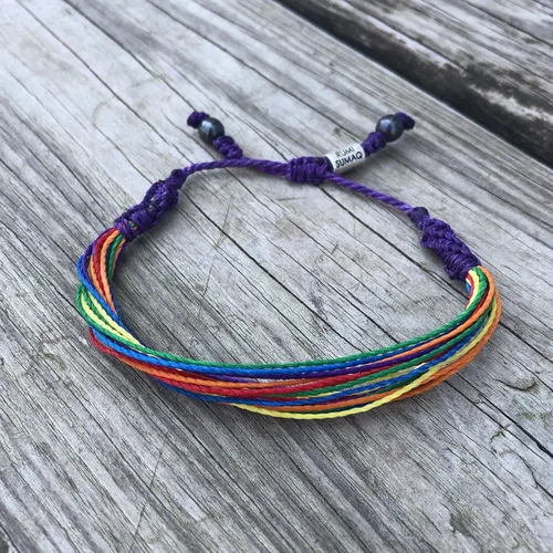 Miniatura 12 de Rumi Sumaq Pulsera de concientización para hombres, mujeres y niños – Pulsera de apoyo tejida ajustable anudada a mano – Pulsera de conciencia sutil