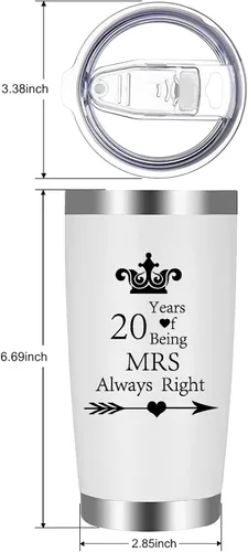 Miniatura 2 de Juego de 2 vasos de compromiso de boda, aniversario para parejas, padres, acero inoxidable, doble pared, con aislamiento para automóvil, taza