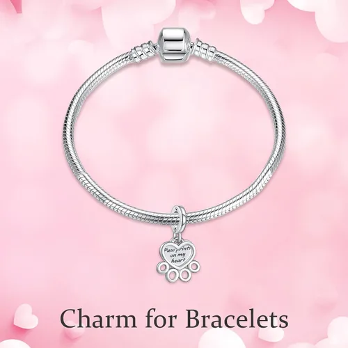 Miniatura 58 de Amufer S925 Charms for Women, compatible with Pandora Bracelets and Necklaces, Jewelry Gift