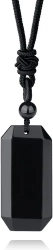 Miniatura 16 de XIANNVXI Collar de Cristal para Hombres y Mujeres con Cuerda Ajustable, Punto Hexagonal, Piedras de Cristal Curativas, Collares de Joyería