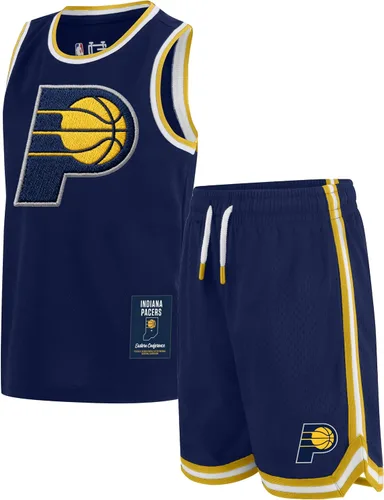 Miniatura 8 de Ultra Game Conjunto de camiseta sin mangas y pantalones cortos de baloncesto oficial de la NBA para niños Negro