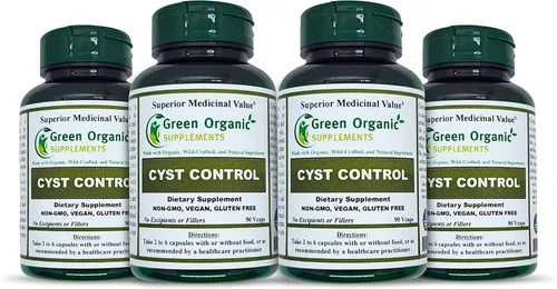 Miniatura 13 de Green Organic Supplements Quiste, quiste mamario, 90 VCaps, alta absorción, sin OMG, sin gluten (paquete de 1)