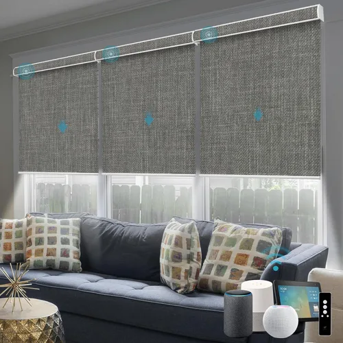 Miniatura 33 de SmartWings Persianas motorizadas con control remoto para ventanas, persianas enrollables Matter 100% opacas, automáticas, eléctricas inteligentes