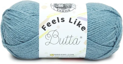 Miniatura 28 de Lion Brand Yarn - Hilo Feels Like Butta, hilo aterciopelado suave para tejer y hacer ganchillo, paquete de 1, Negro