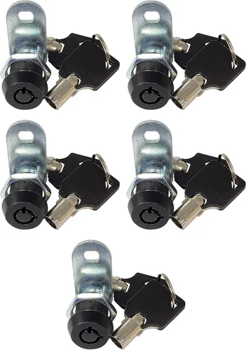 Miniatura 8 de Cerradura de leva tubular con llaves extraíbles, llaves iguales removibles. Cerradura de almacenamiento para compartimento de RV, cerraduras