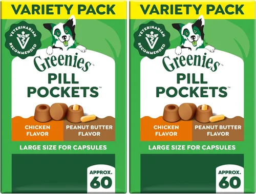 Miniatura 16 de Greenies Pill Pockets con dulces de mantequilla de maní real para perros, Mantequilla de cacahuate