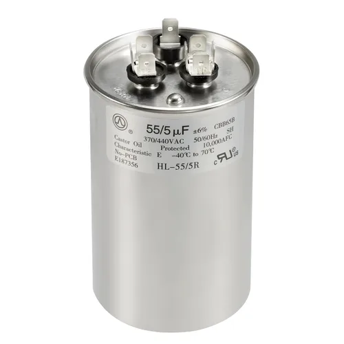 Miniatura 13 de Condensador de CA 45+5 uF 45/5 MFD ±6% 370V/440VAC CBB65 Condensador de arranque circular de doble funcionamiento para bomba de calor, aire