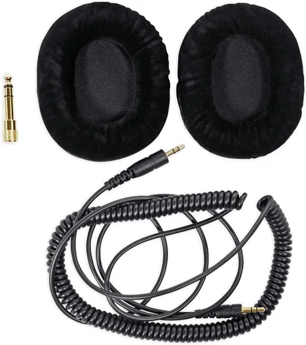 Miniatura 7 de Rockville PRO-M50 - Auriculares de estudio con cable de bobina desmontable, estuche+almohadilla extra para los oídos, plata, mediam