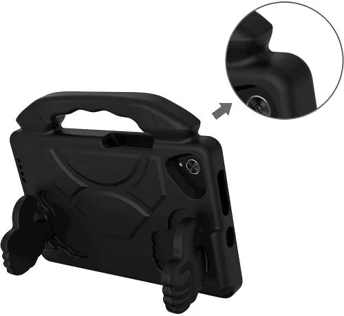 Miniatura 7 de SaharaCase - Funda a prueba de niños para Samsung Galaxy Tab A7 Lite (2021) [parachoques a prueba de golpes] resistente protección infantil Negro