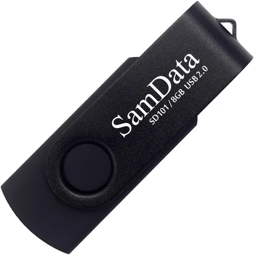 Miniatura 3 de SamData Paquete de 2 unidades flash USB de 8 GB, unidades de memoria USB de 8 GB con luz LED para almacenamiento y copia de seguridad