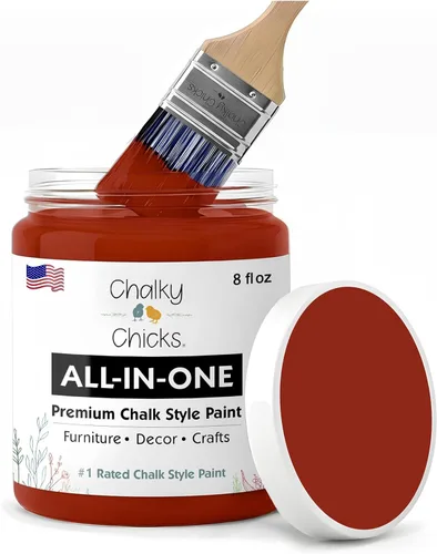 Miniatura 149 de Chalky Chicks - Pintura mate a la tiza, no requiere lijado, 4 onzas líquidas, color gris oscuro (Gun Metal Gray), para muebles, pintura sin Gris