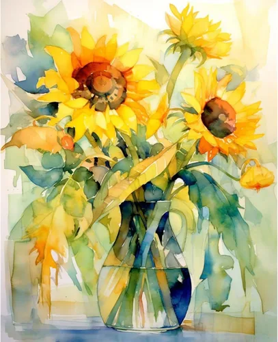 Tucocoo Kits de pintura por números de girasoles de 16 x 20 pulgadas, lienzo digital para adultos, pintura al óleo digital con pinceles y pigmento